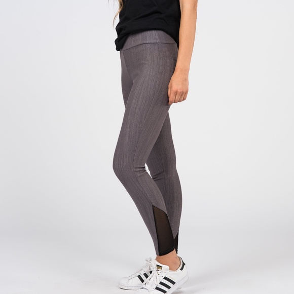 Agnes and Dora Knit Jegging Mesh Charcoal - Picture 3 of 6